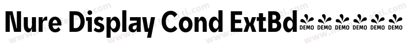 Nure Display Cond ExtBd字体转换